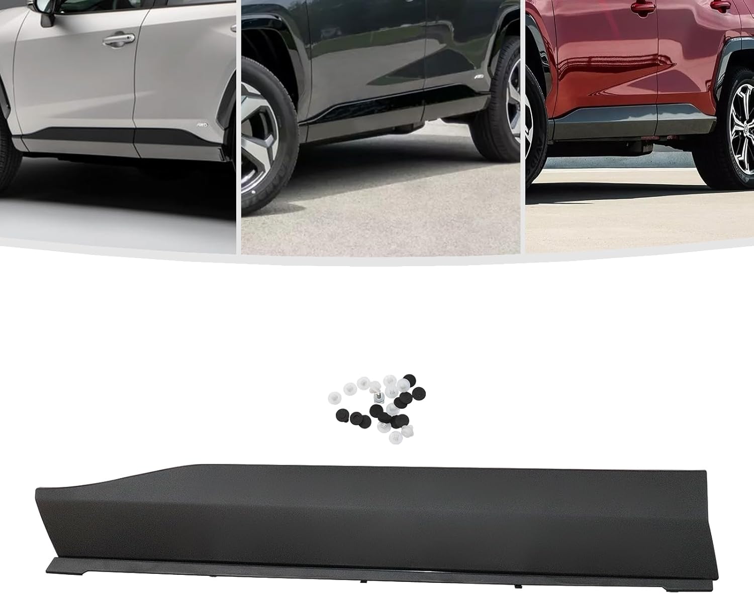 Moldura inferior izquierda para puerta delantera izquierda para Too-Yoo-ta Rav4 2019 2020 2021 2022 – Moldura inferior del lado del conductor, color