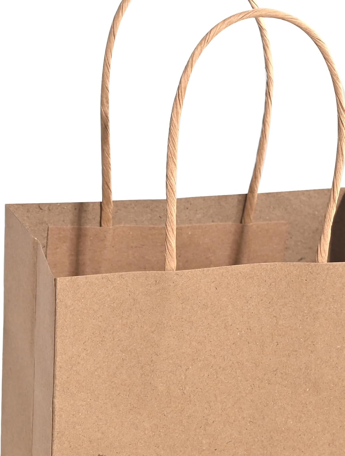 Brothersbox Pequeñas bolsas de papel marrón con asas, 50 unidades, 5.25 x 3.25 x 8 pulgadas, bolsas de papel kraft con asas para negocios, venta al