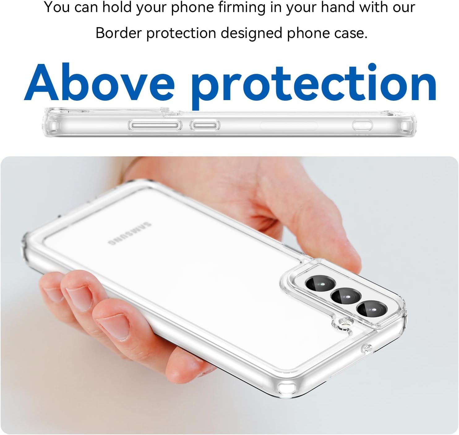 KOARWVC Funda transparente para Galaxy S22, Samsung S22 5G SM-S901U, funda suave y transparente de TPU para teléfono, a prueba de golpes,