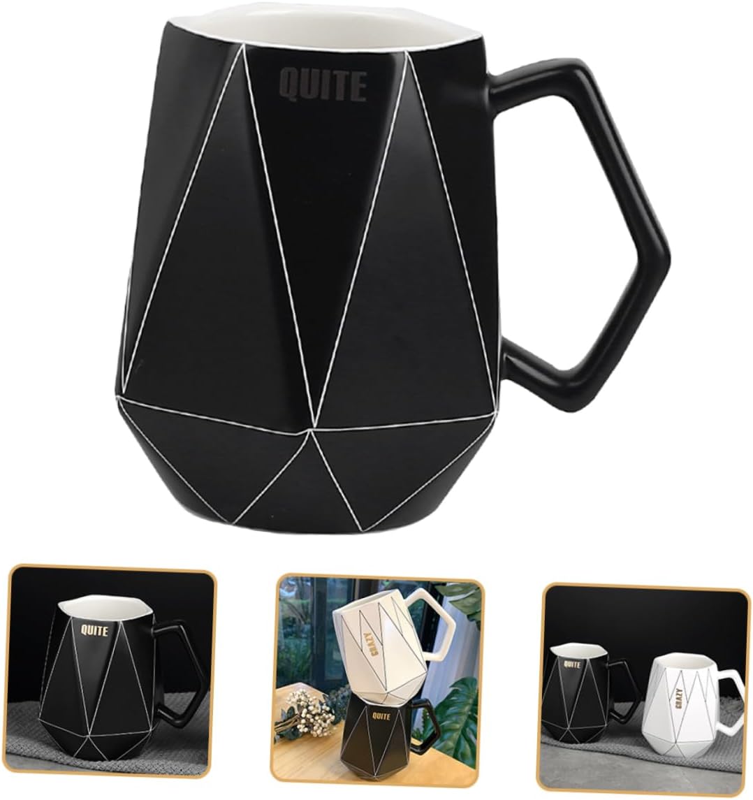 Porcelain cup coffee cup coffee porcelain teacup Geometric Ceramic Cup ceramics vintage coffee mugs travel coffee cups mug enamel afternoon tea