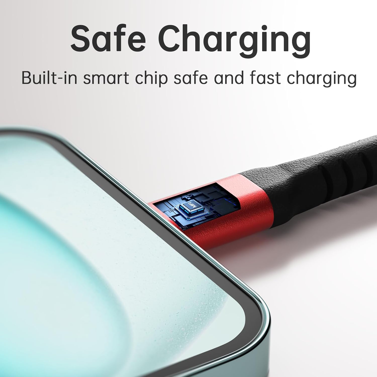 Paquete de 3 cables USB C de 6 pies, 3A60 W USB A a USB C de carga rápida, cargador trenzado de nailon duradero tipo C compatible con Galaxy S22