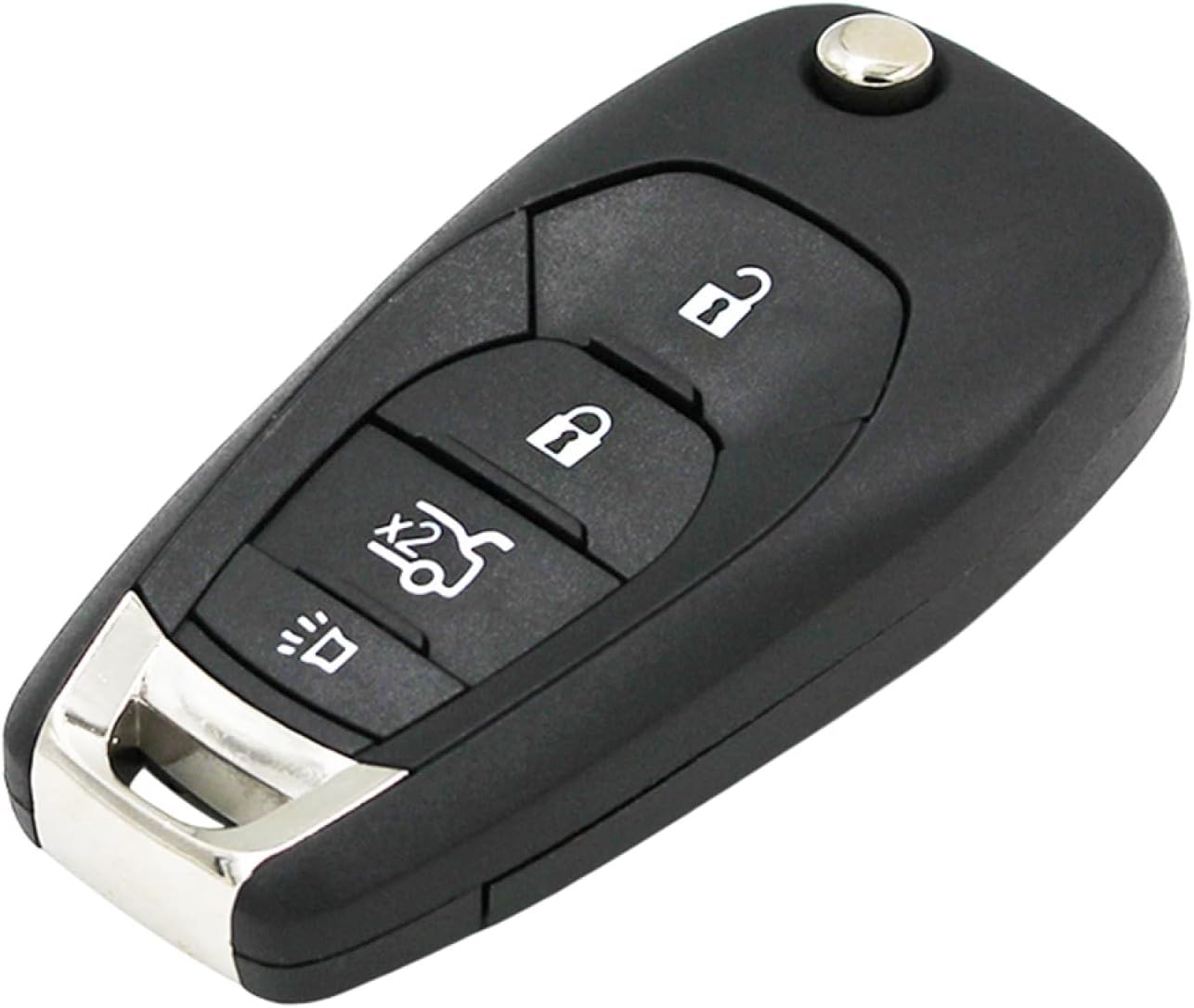 Fundas para llavero de coche para Chevrolet Cruze Aveo 2014-2018, 4 botones con llave remota