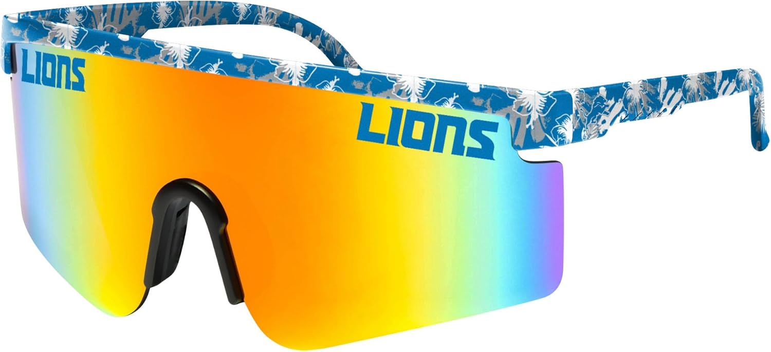 FOCO Men’s NFL Team Logo Large Frame Sunglasses