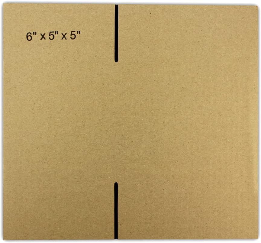 5 cajas de embalaje de cartón corrugado EcoSwift de 6 x 5 x 5 pulgadas, cajas de envío de mudanza, cajas de 6 x 5 x 5 pulgadas