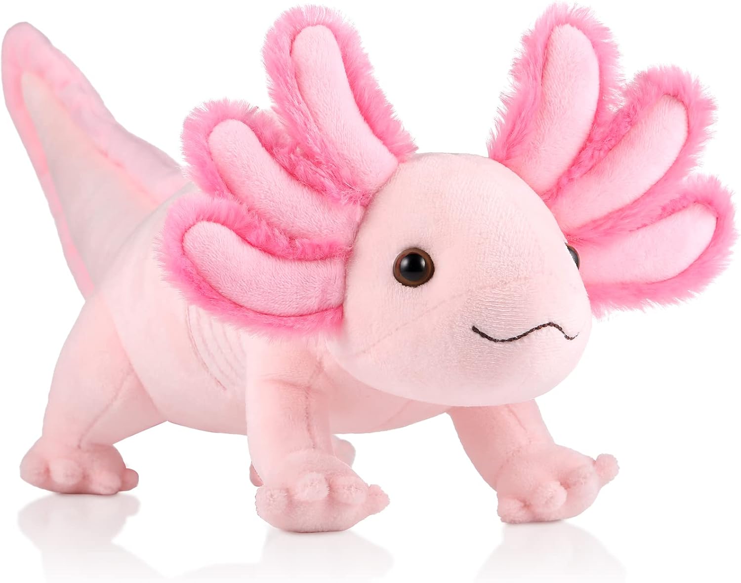 GAGAKU Axolotl – Juguete de peluche de ajolote de 16 pulgadas, peluche de ajolote rosa para niños y niñas, regalo de cumpleaños kawaii