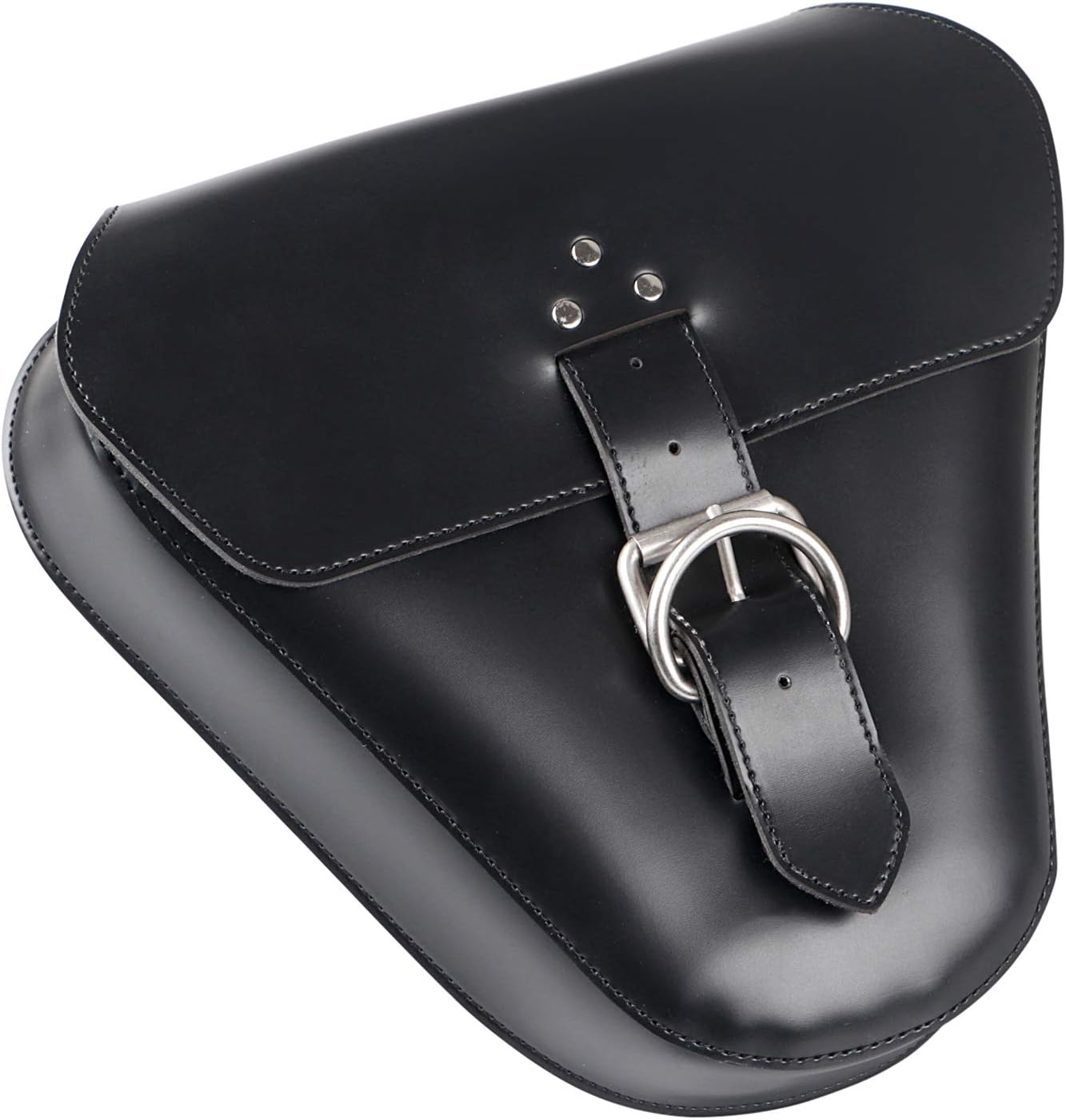 Motocicleta izquierda cuero bolsa alforja cubierta lateral para Triumph Bonneville Scrambler Street Twin Cup, negro