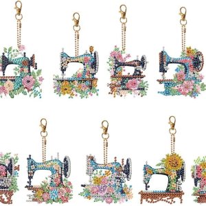 5pcs DIY 5D colorido búho diamante pintura llavero kits doble cara búho diamante arte llavero llavero 5pcs DIY 5D colorido búho diamante pintura llavero kits doble cara búho diamante arte llavero llavero