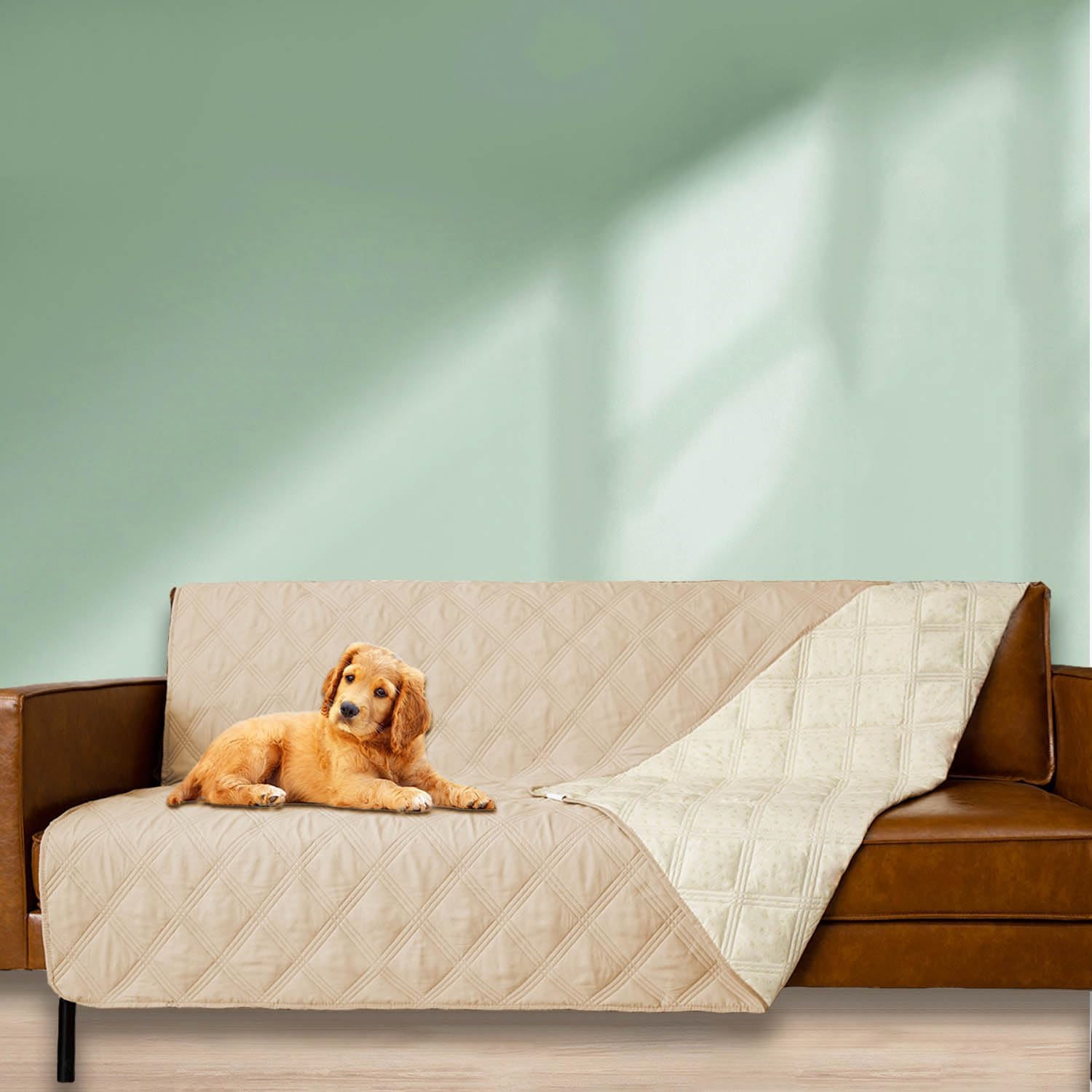 Ameritex – Manta impermeable para cama de perro con parte trasera antideslizante para muebles, cama, sofá