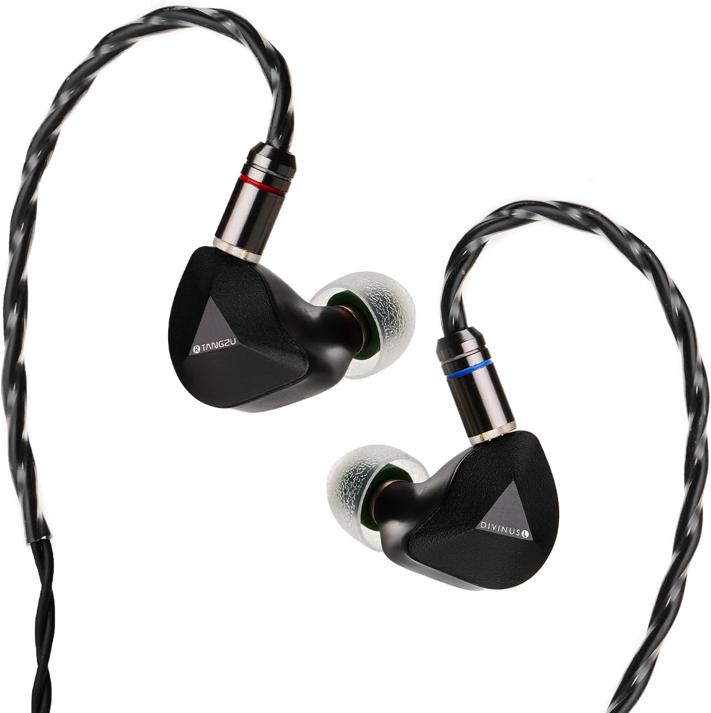 HiFiGo TANGZU x Divinus FUDU VERSE1 – 3 controladores híbridos intrauditivos, serie Zen de 0.394 pulgadas DD+ 2BA, auriculares intrauditivos IEMs