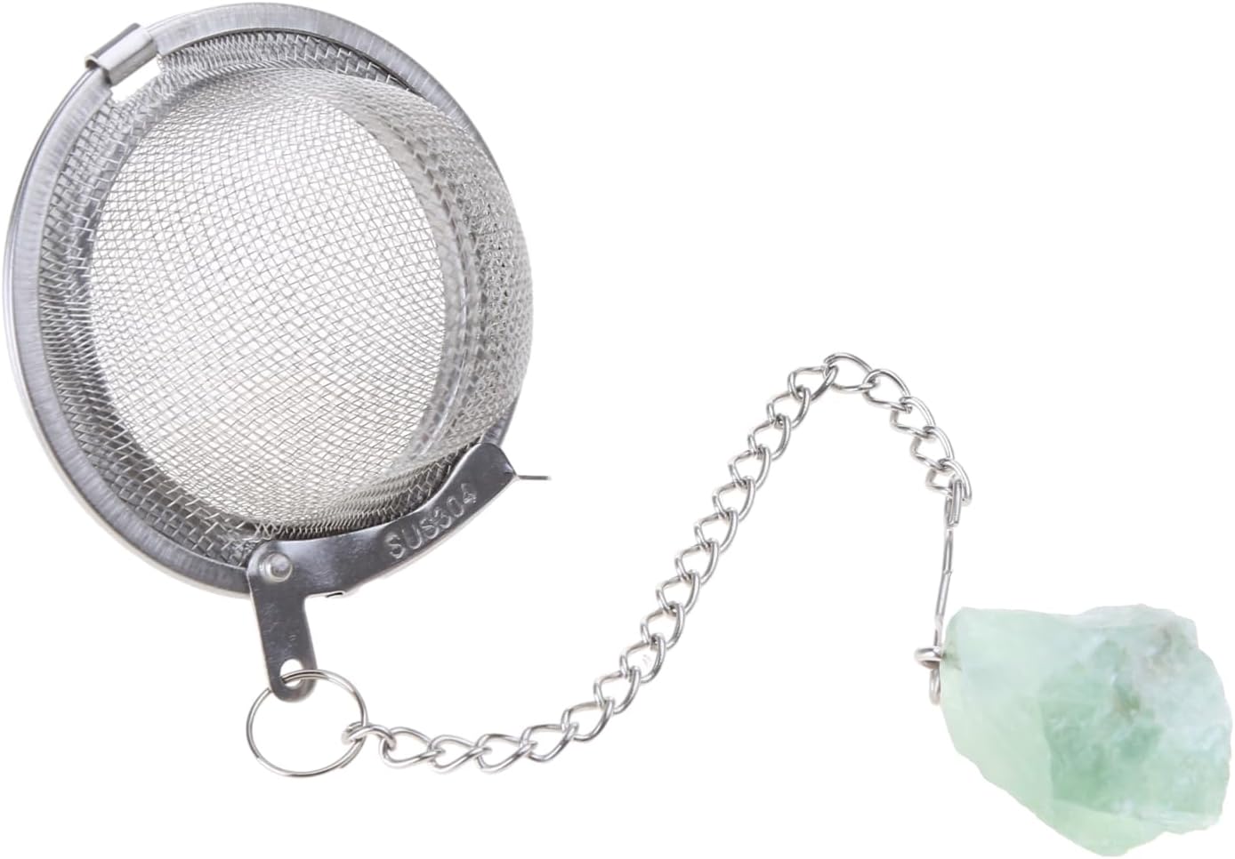 Infusor de té Colador de té de acero inoxidable Malla fina Hoja suelta Té Steepers para té suelto Colgante de cristal Filtro de té Filtro de té para