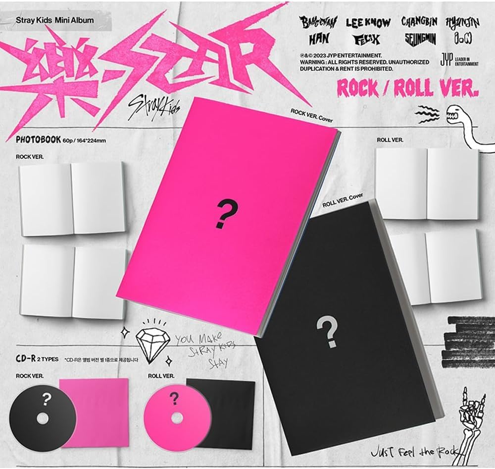 Stray Kids -STAR (ROCK-STAR) 8 Mini álbum PHOTOBOOK Ver (ROCK)