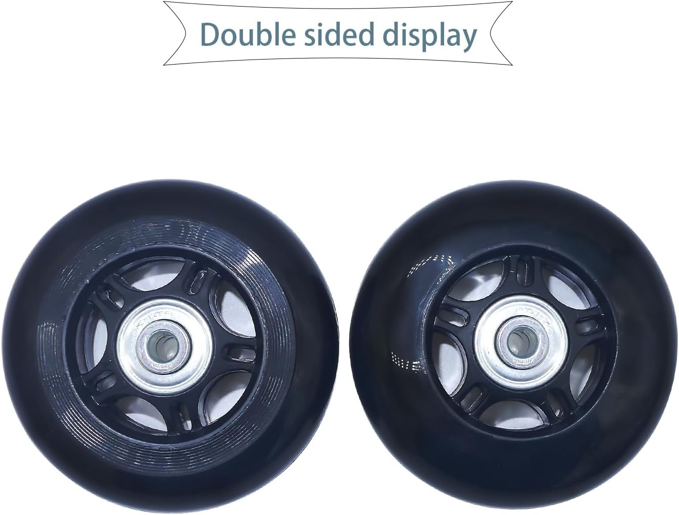 Mute – Juego de ruedas de repuesto para maleta de equipaje de 3.15 pulgadas de diámetro exterior resistente al desgaste (3.15 x 0.94 pulgadas)