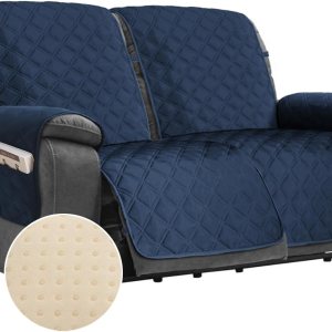 TOMORO Funda reclinable antideslizante de gran tamaño, 100% impermeable, acolchada para silla reclinable, protector de muebles con bolsillos, funda TOMORO Funda reclinable antideslizante de gran tamaño, 100% impermeable, acolchada para silla reclinable, protector de muebles con bolsillos, funda