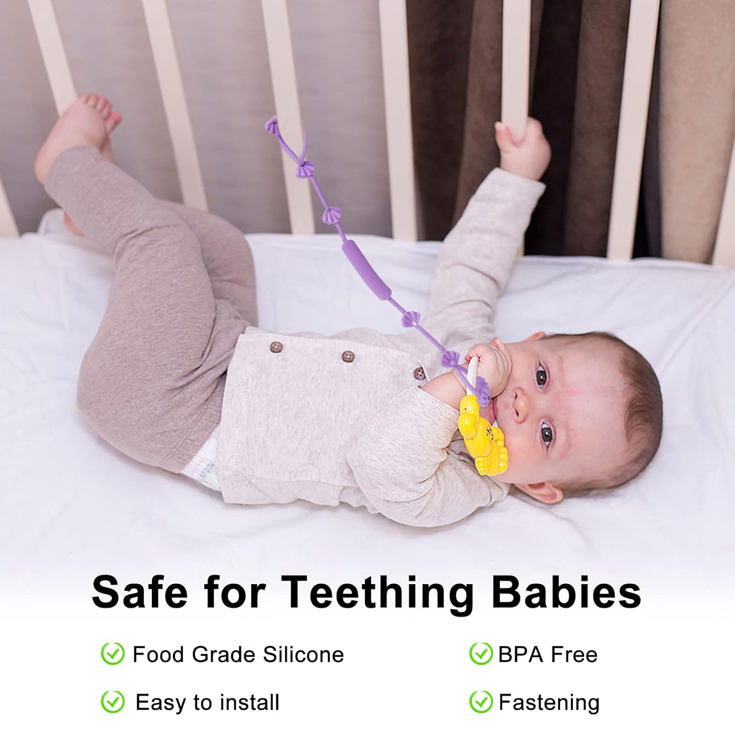 Correas de seguridad de silicona para bebés, correas ajustables de bayoneta para chupete de bebé, clips para chupete de bebé, bebé, bebé, bebé,