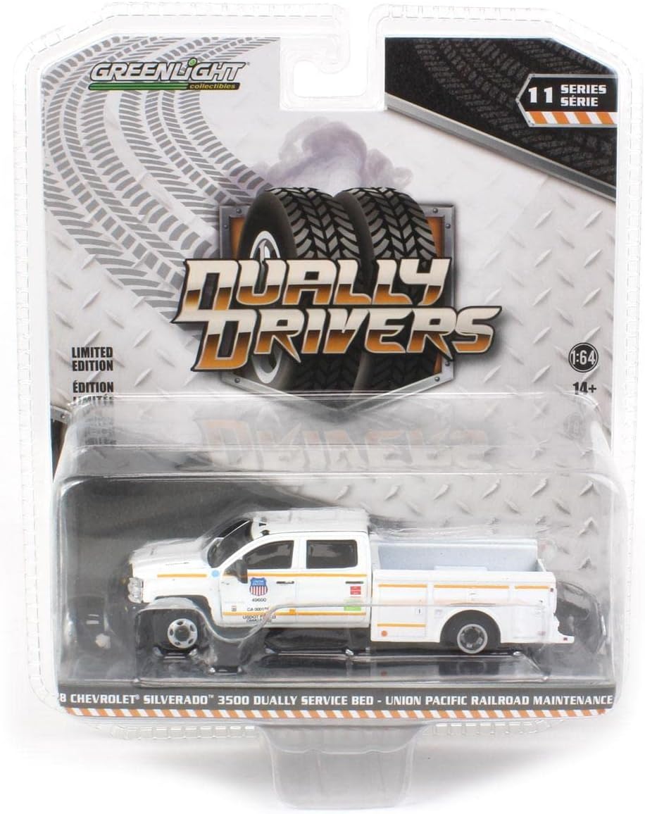 Truck 164 2018 Chevrolet Silverado 3500 Camilla de servicio Recogida Union Pacific Mantenimiento Dually Drivers 11 46110-C