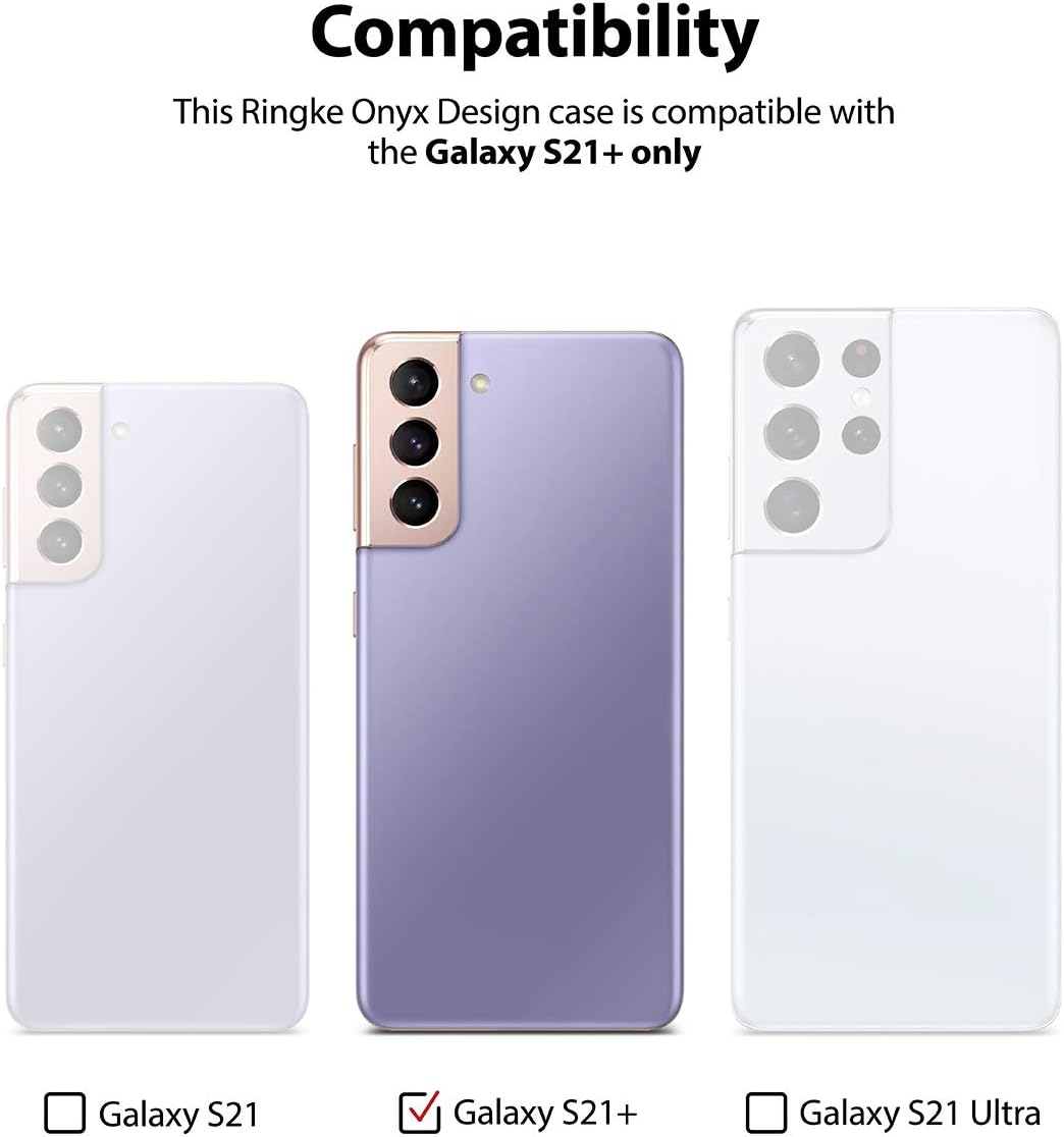 Ringke Onyx Design – Funda compatible con Galaxy S21 Plus, resistente y duradera, a prueba de golpes, con parte trasera de serigrafía, pintura