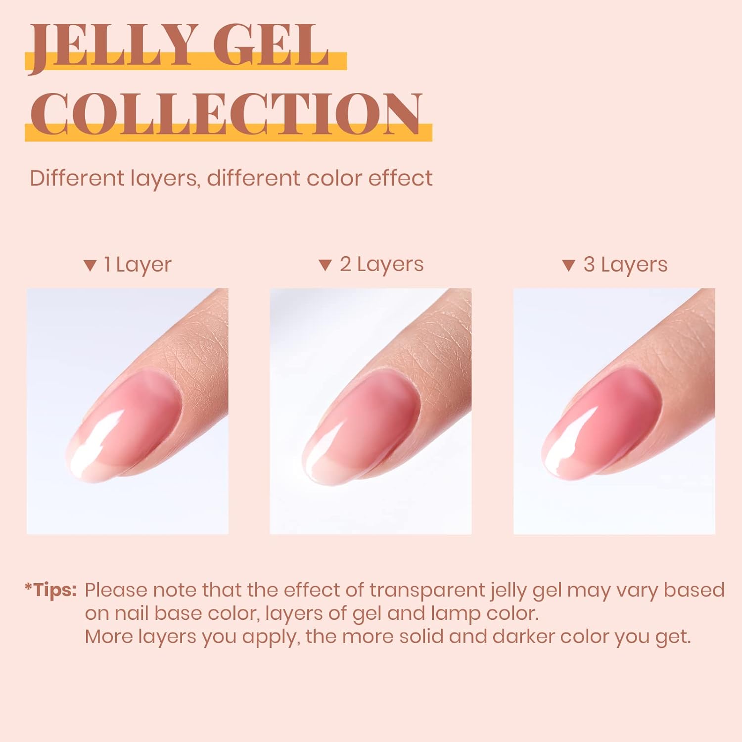 beetles Gel Polish Juego de esmaltes de uñas de gel de 6 colores, regalo de San Valentín, blanco lechoso, rosa, nude, marrón, transparente, UV, gel