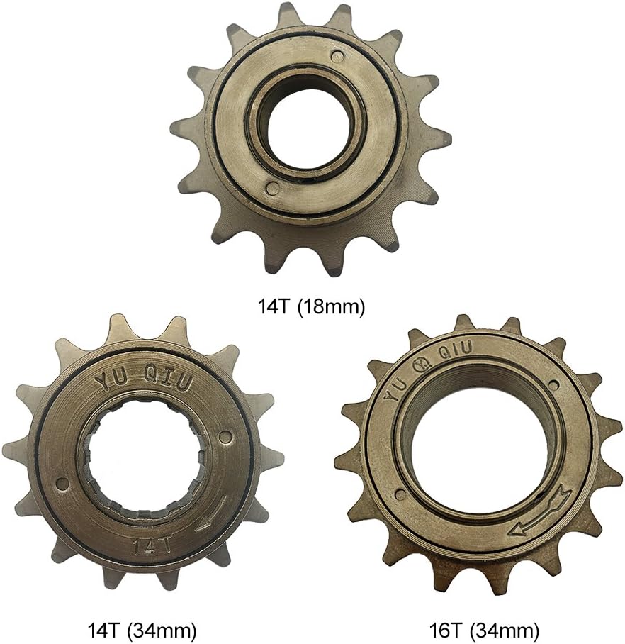 Lixada Rueda libre de la bicicleta 1416T 18MM 34MM sola velocidad rueda libre rueda rueda rueda dentada engranaje bicicleta accesorios