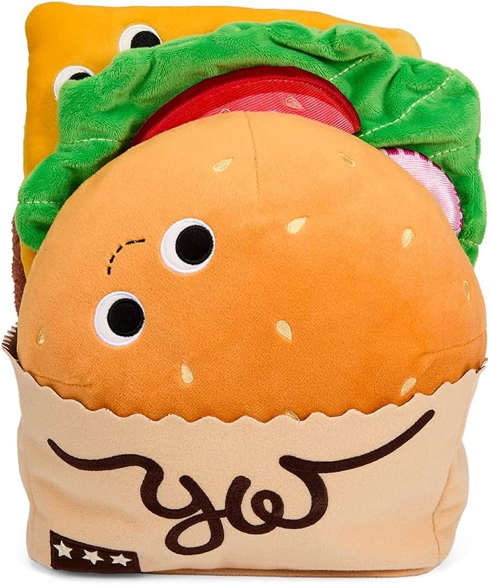 Kidrobot Yummy World Bonnie Burger – Peluche interactivo de 13 pulgadas
