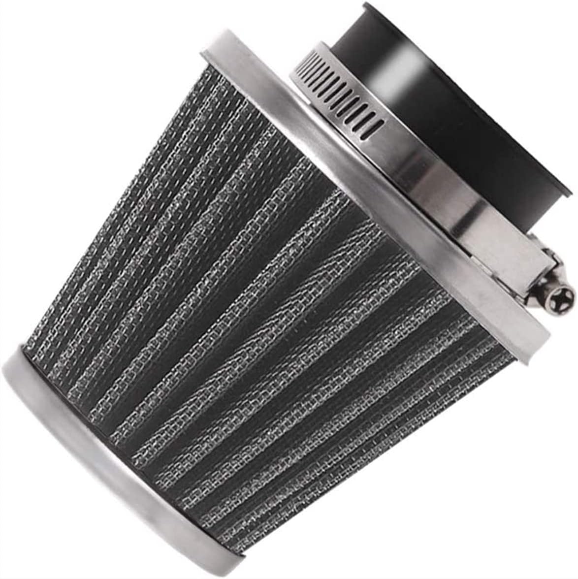 Evermotor Limpiador universal de carburador de filtro de aire de acero de doble capa de 1.654 in, 1.693 in, 1.732 in, para motocicleta, scooter,