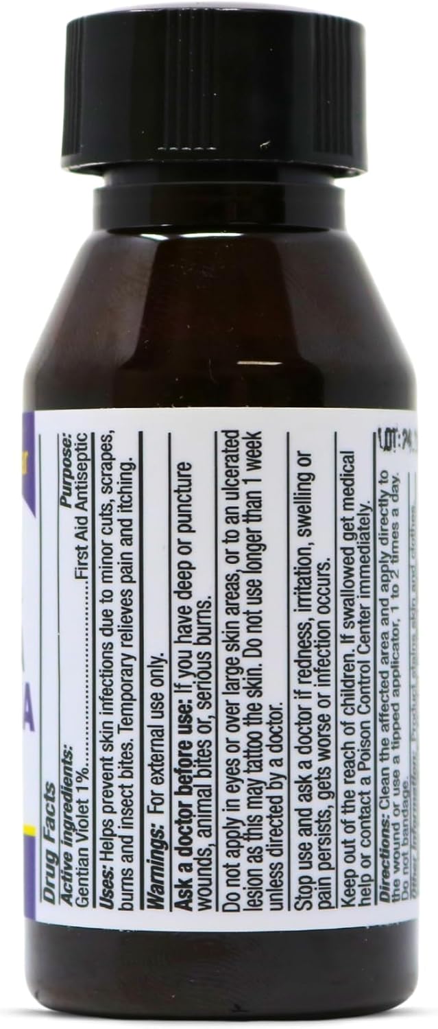 Violeta de genciana 1% USP primeros auxilios antiinfeccioso 1 fl oz (1)