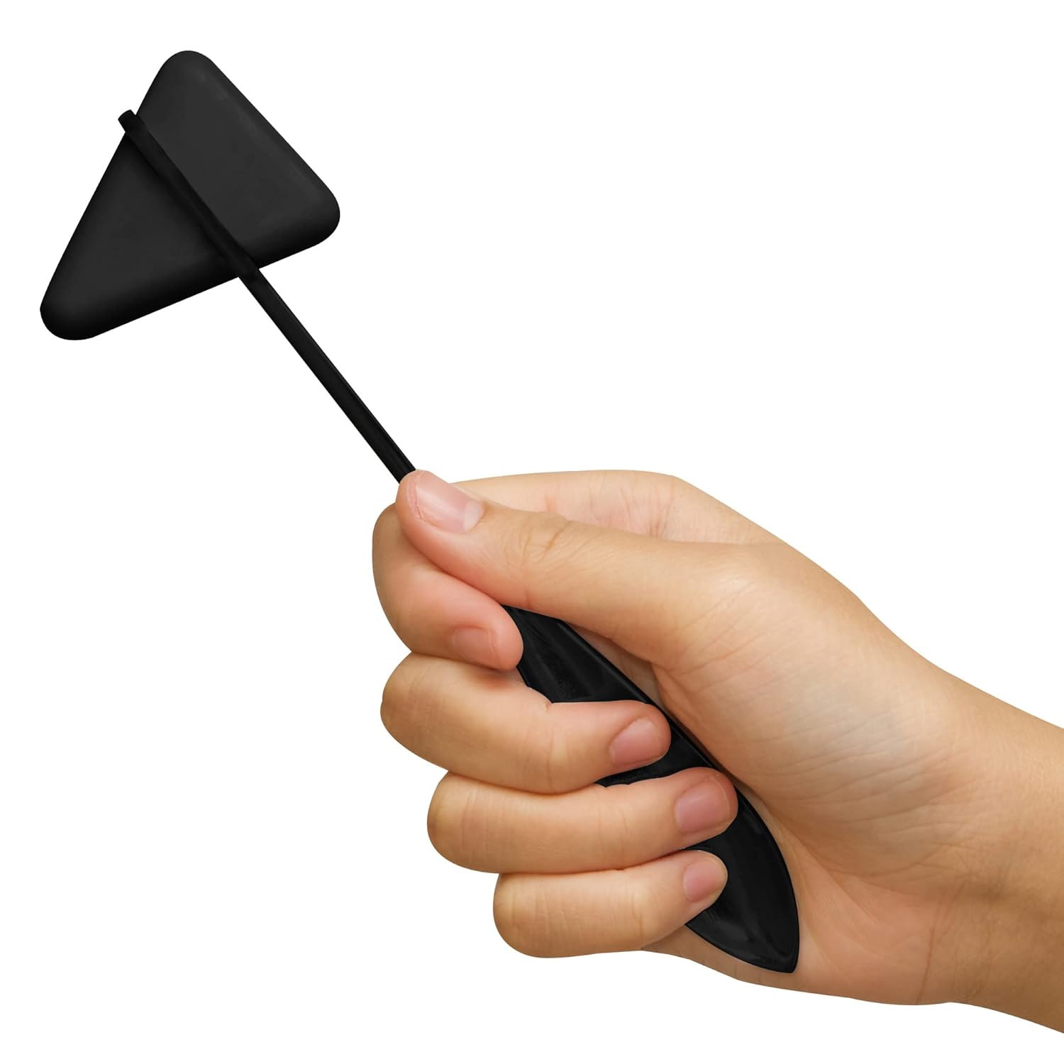 DEXSUR Taylor Tomahawk – Martillo reflejo – Mango cromado de 8 pulgadas, parachoques de PVC duradero, acero inoxidable, herramienta de prueba de