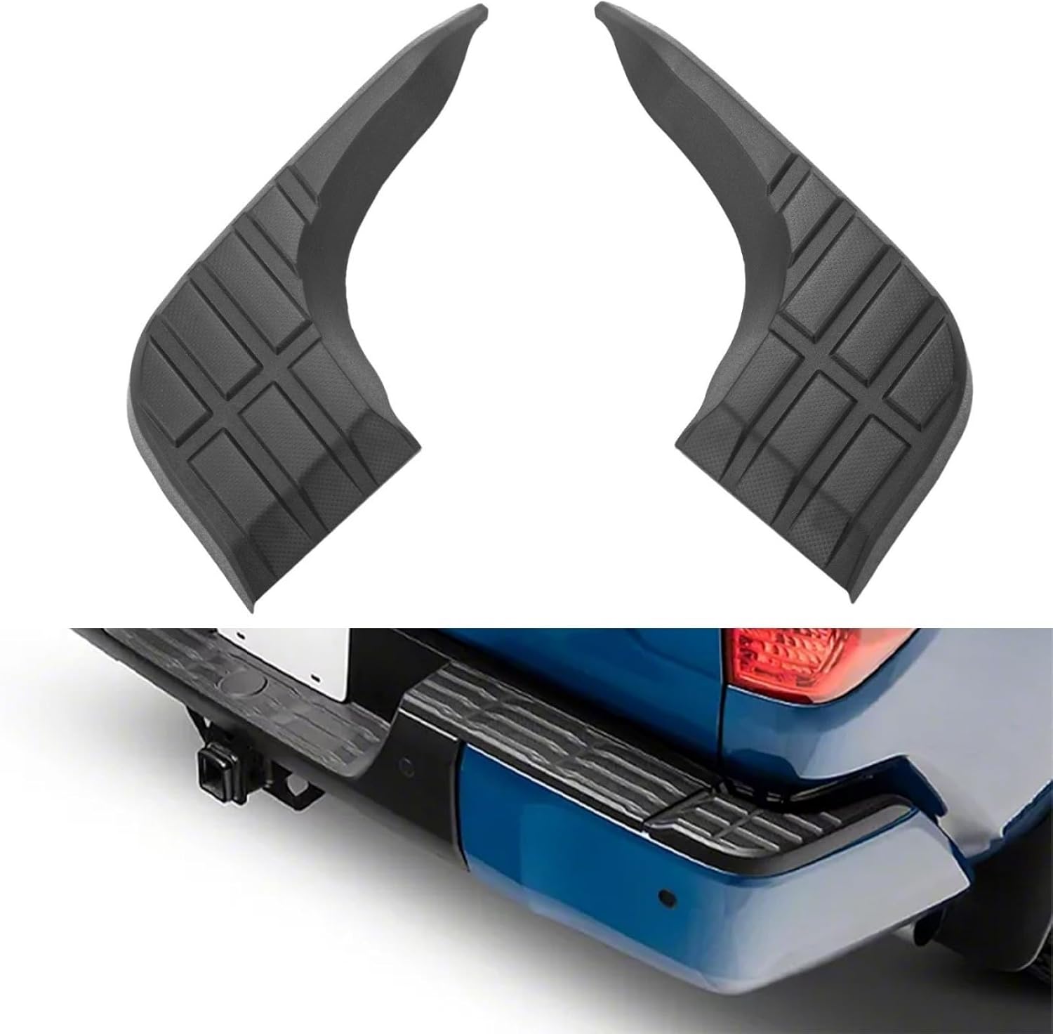 ZONFANT Protector de parachoques trasero, lado del pasajero y lado del conductor, compatible con Tundra 2014-2021 4.0L 4.6L 5.7L, repuesto