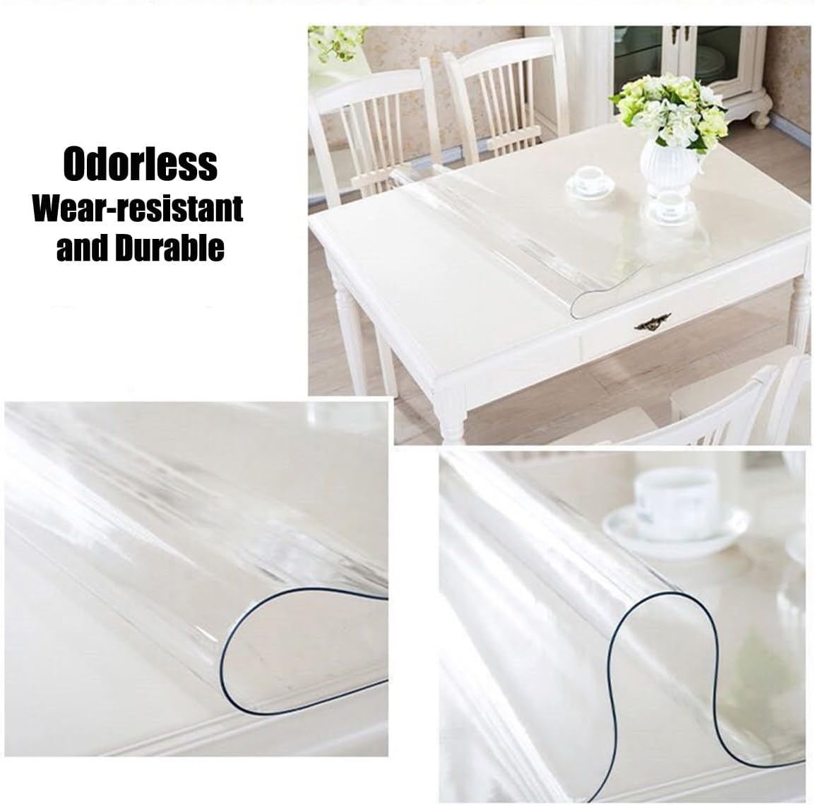 Tapete para silla de oficina, protector de silla, tapete de escritorio, tapete de vinilo de PVC, protector de suelo, protector de mesa, cubierta de