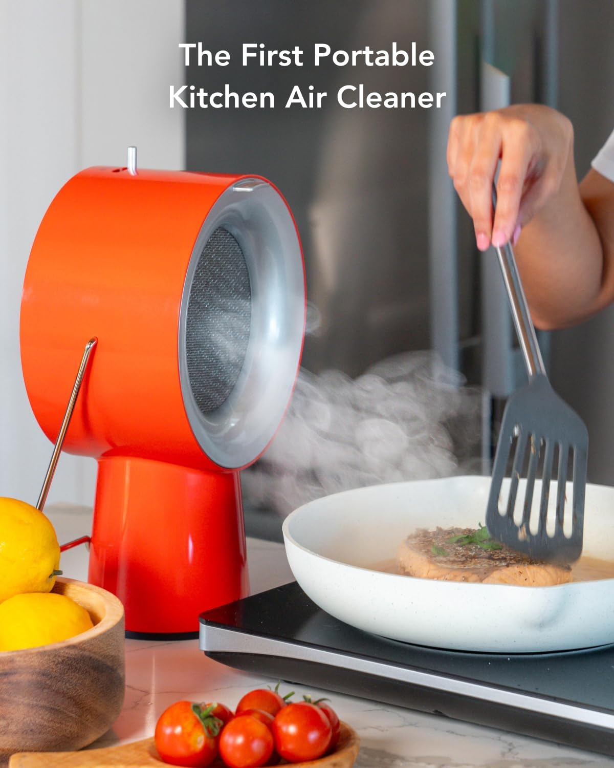 AirHood Campana extractora con cable  Extractor de cocina portátil con 5 filtros de aire de carbón activado y filtro de aceite de acero inoxidable