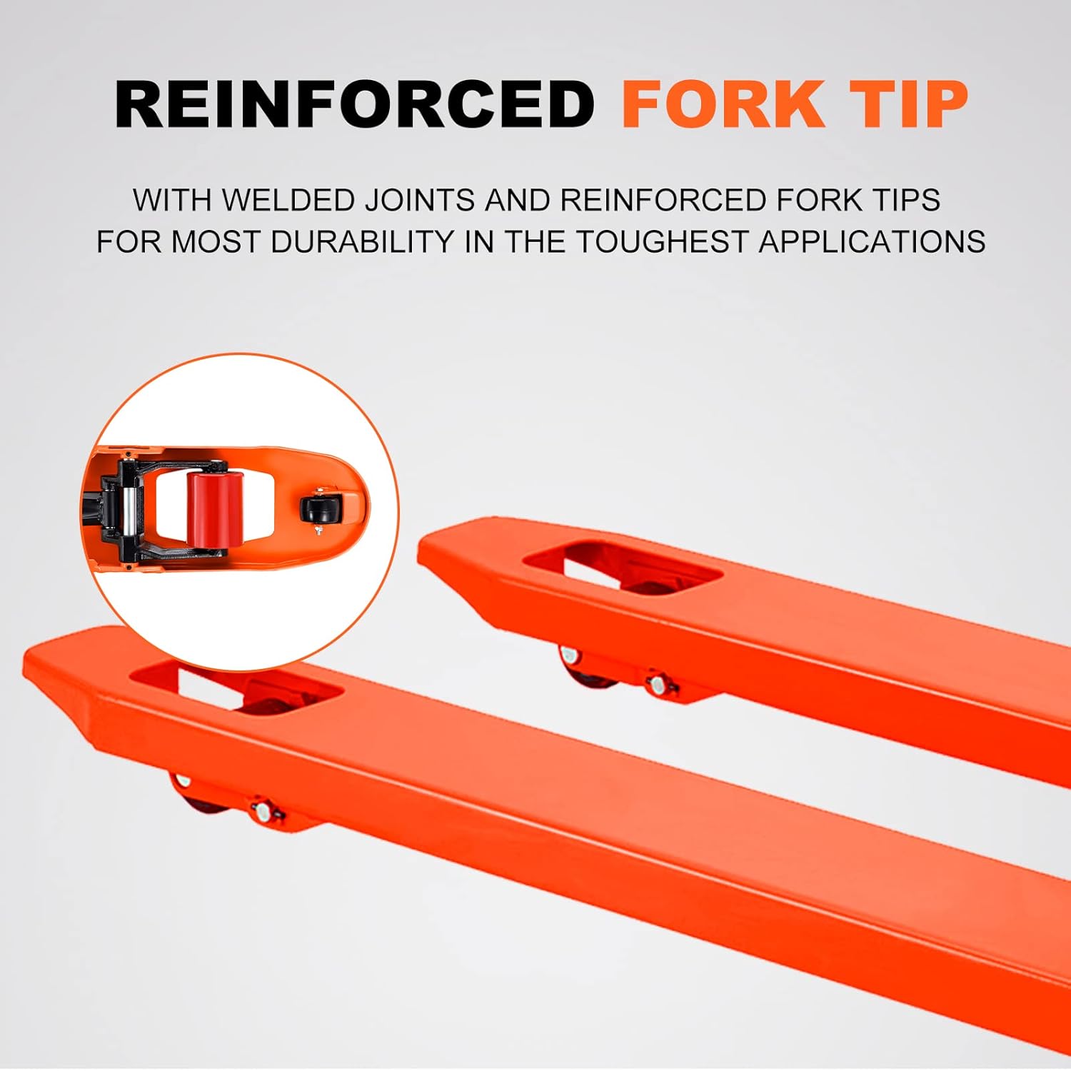 Tory Carrier Manual Pallet Jack 5500lbs Capacidad, Pallet Truck de mano 48″ L × 21″ W Tamaño de la horquilla