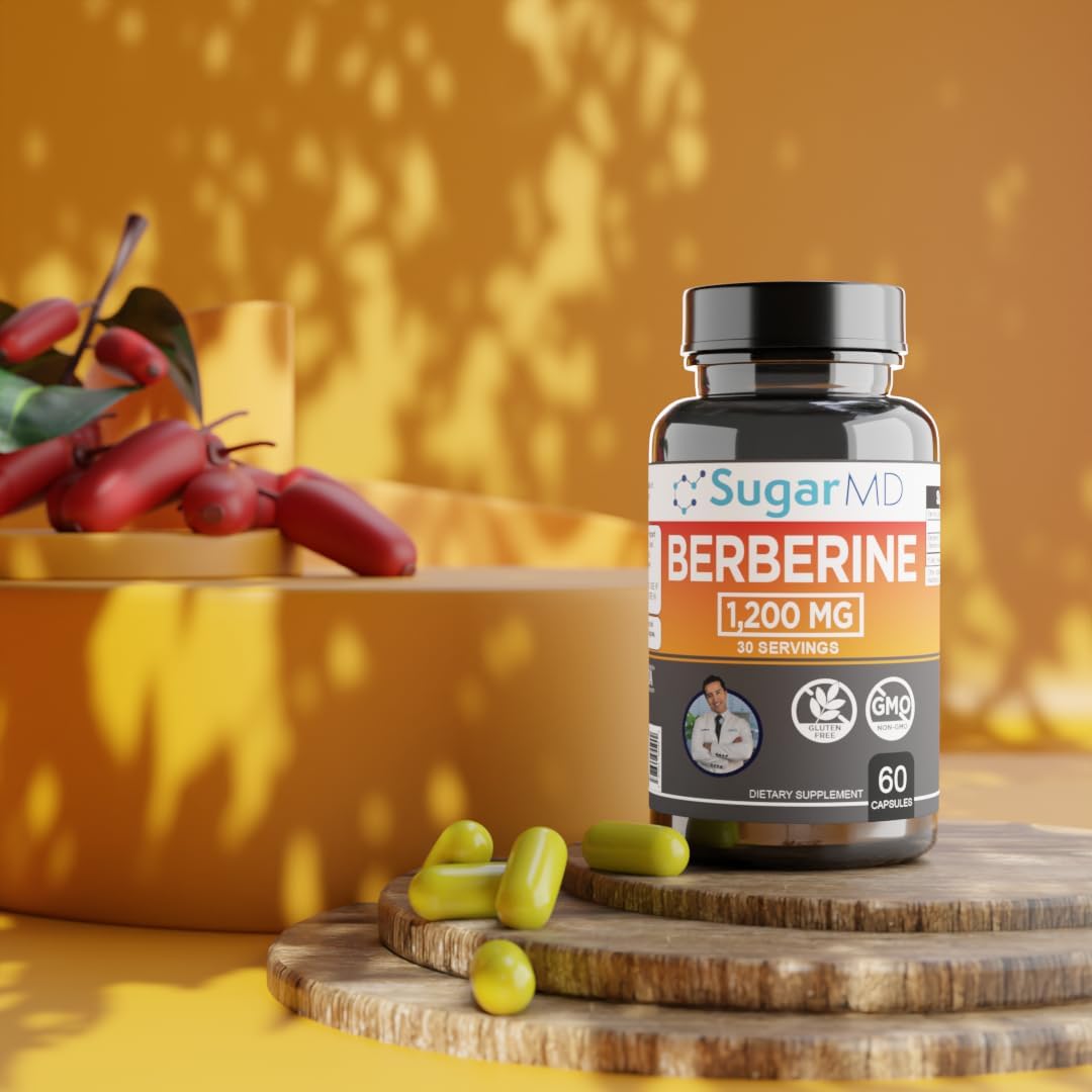 SugarMD Dr. Ergin’s Berberine 1200 MG 60 Cápsulas