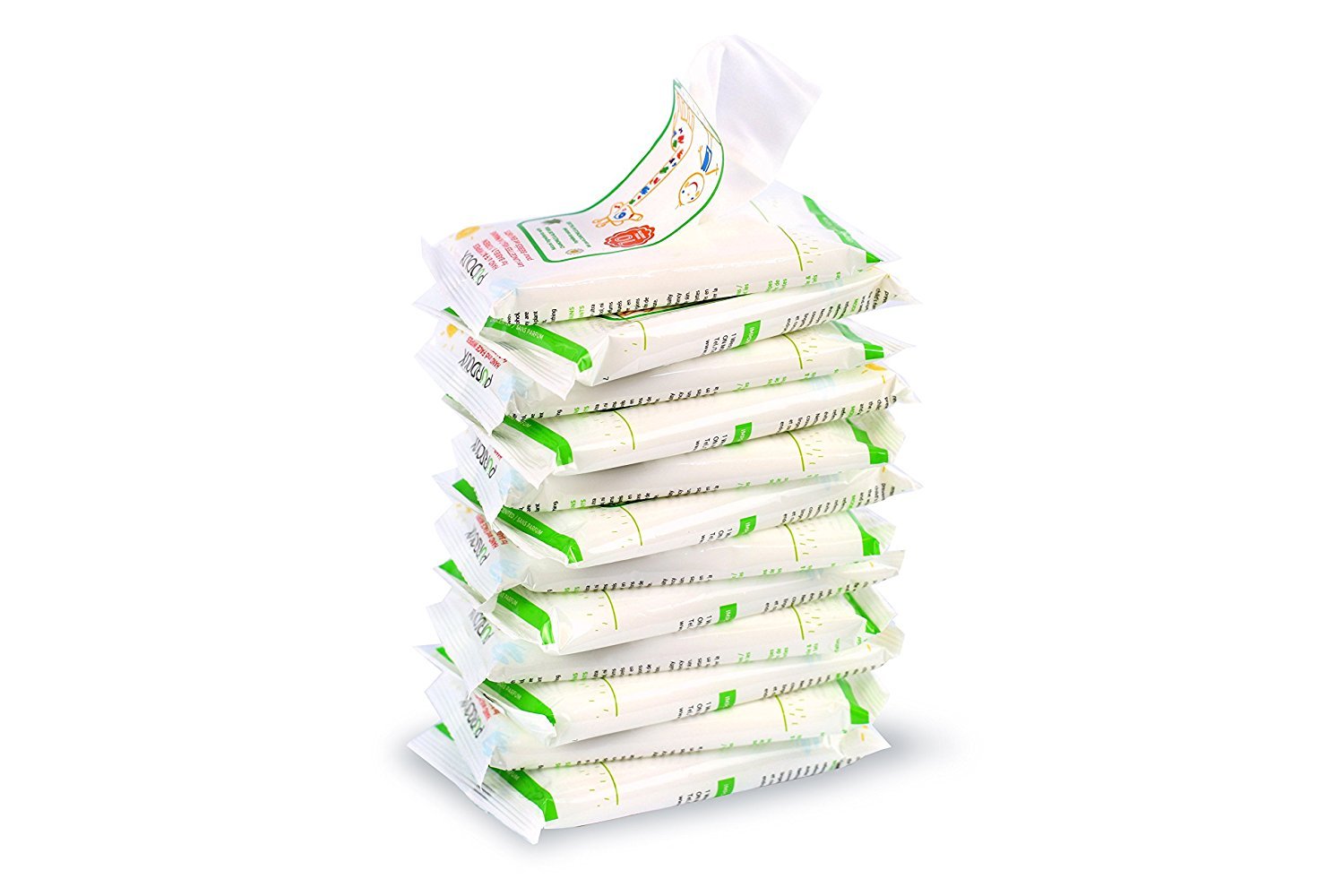 TM – Toallitas de manos y cara para bebés y niños, 120 toallitas (12 paquetes de 10)