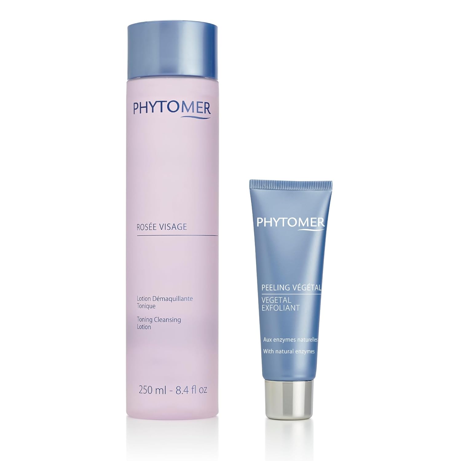 Phytomer Paquete de piel brillante cara rosada + exfoliante vegetal