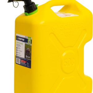 Scepter SmartControl – Jarra de plástico de 5 galones y 18.9 litros con boquilla de flujo controlable, color amarillo Scepter SmartControl – Jarra de plástico de 5 galones y 18.9 litros con boquilla de flujo controlable, color amarillo