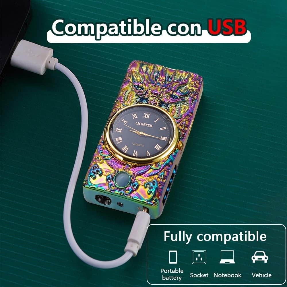 Encendedor de dragón, encendedor de plasma, encendedor de arco eléctrico, encendedor USB multifuncional, encendedor resistente al viento, encendedor