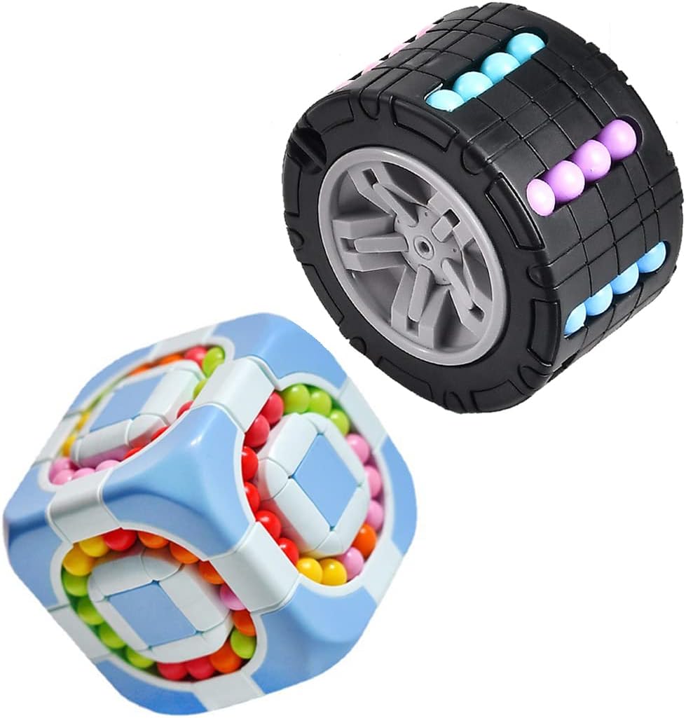 Divertidos y desafiantes juguetes de rompecabezas  Cubo de neumáticos y laberinto de pelotas, para niños y adultos, diseño portátil y duradero