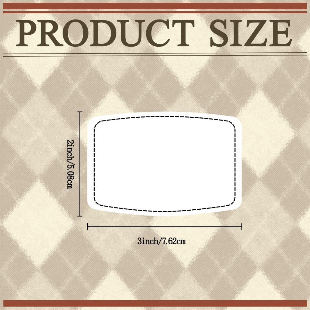 60 parches en blanco para sombreros, parches cuadrados láserables de cuero sintético, parches adhesivos de piel sintética para sombreros, reparación