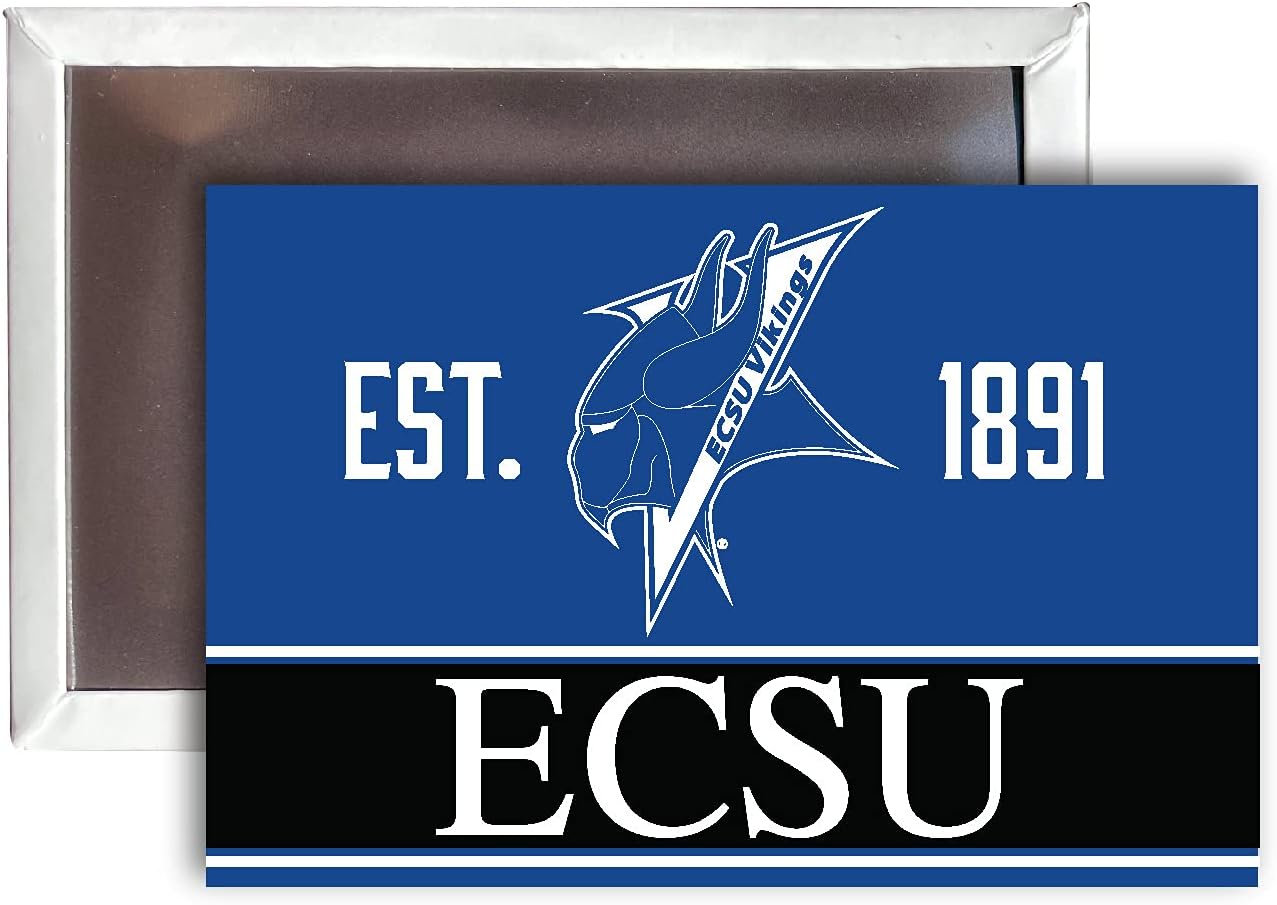 Imán para nevera de la Universidad Estatal de Elizabeth City de 2 x 3 pulgadas