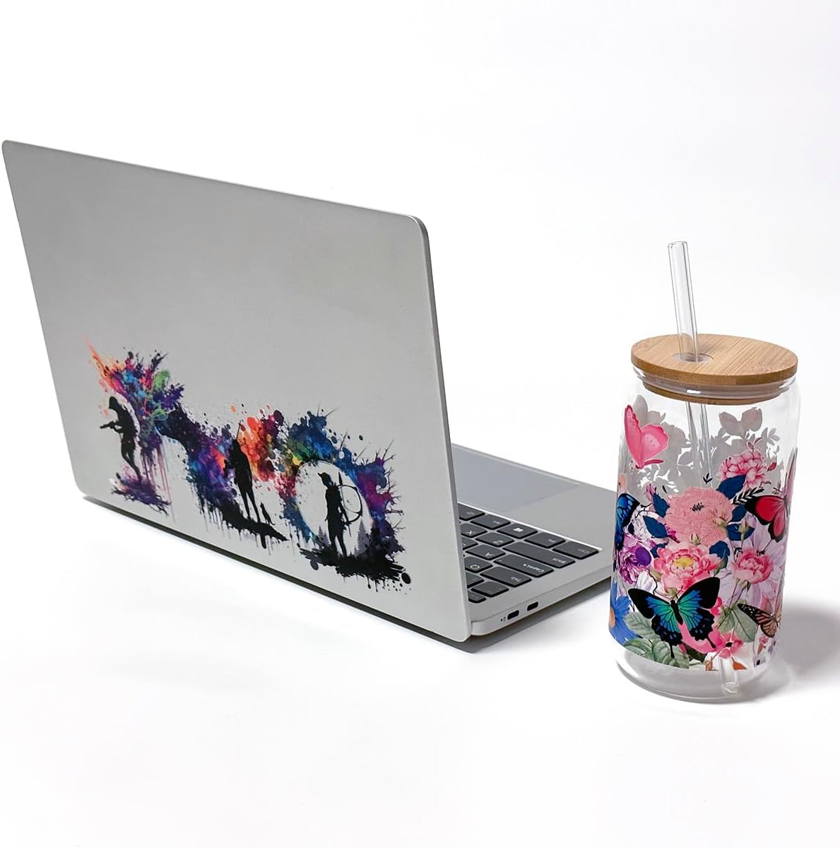 Uv Dtf Cup Wrap Transfer para vasos de vidrio, 10 hojas Uvdtf Rub on Transfers para tazas, tazas de café helado, botellas de agua, muebles,