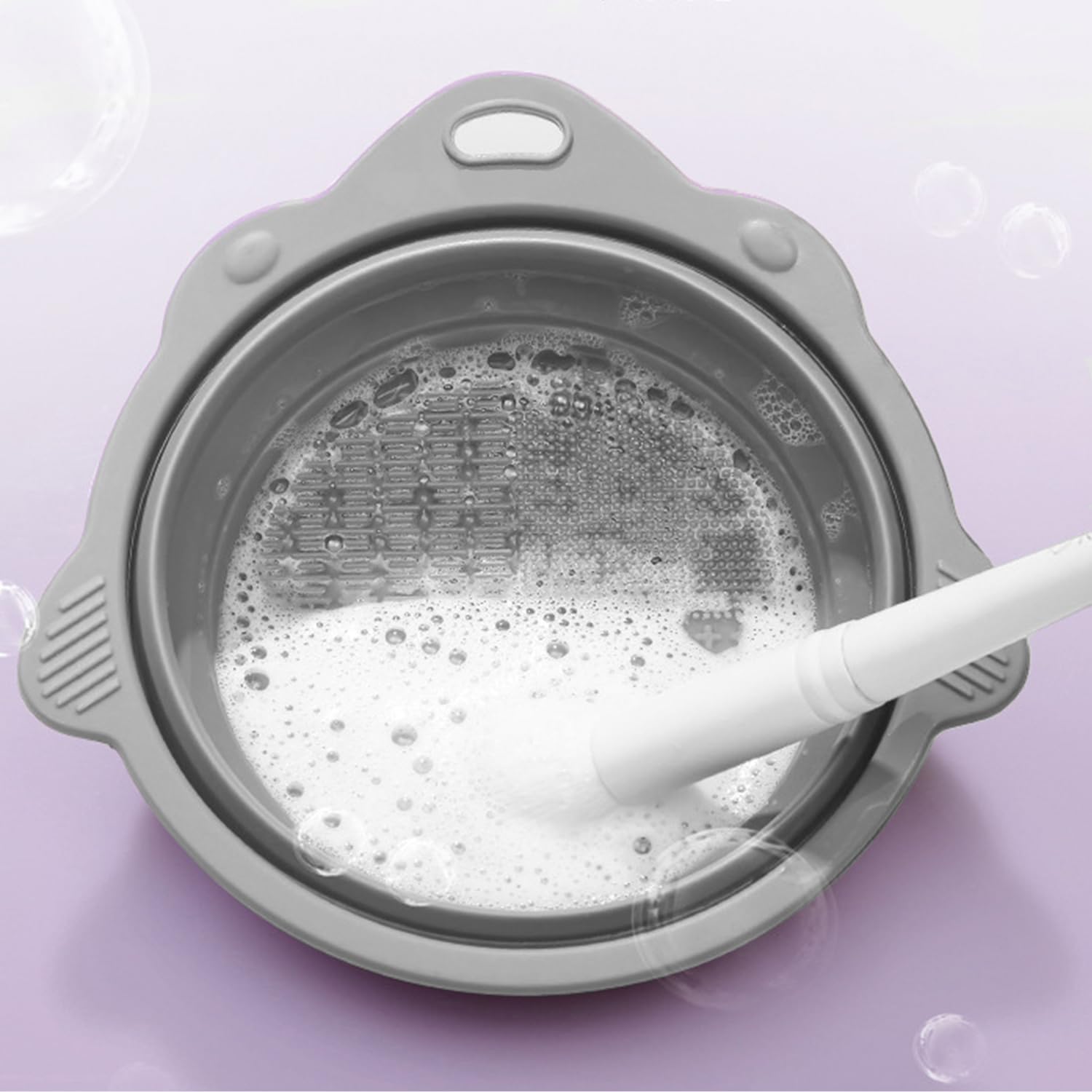 Tapete de limpieza de brochas de maquillaje, cepillo de limpieza de maquillaje de silicona, herramienta de lavado portátil, limpiador de brochas