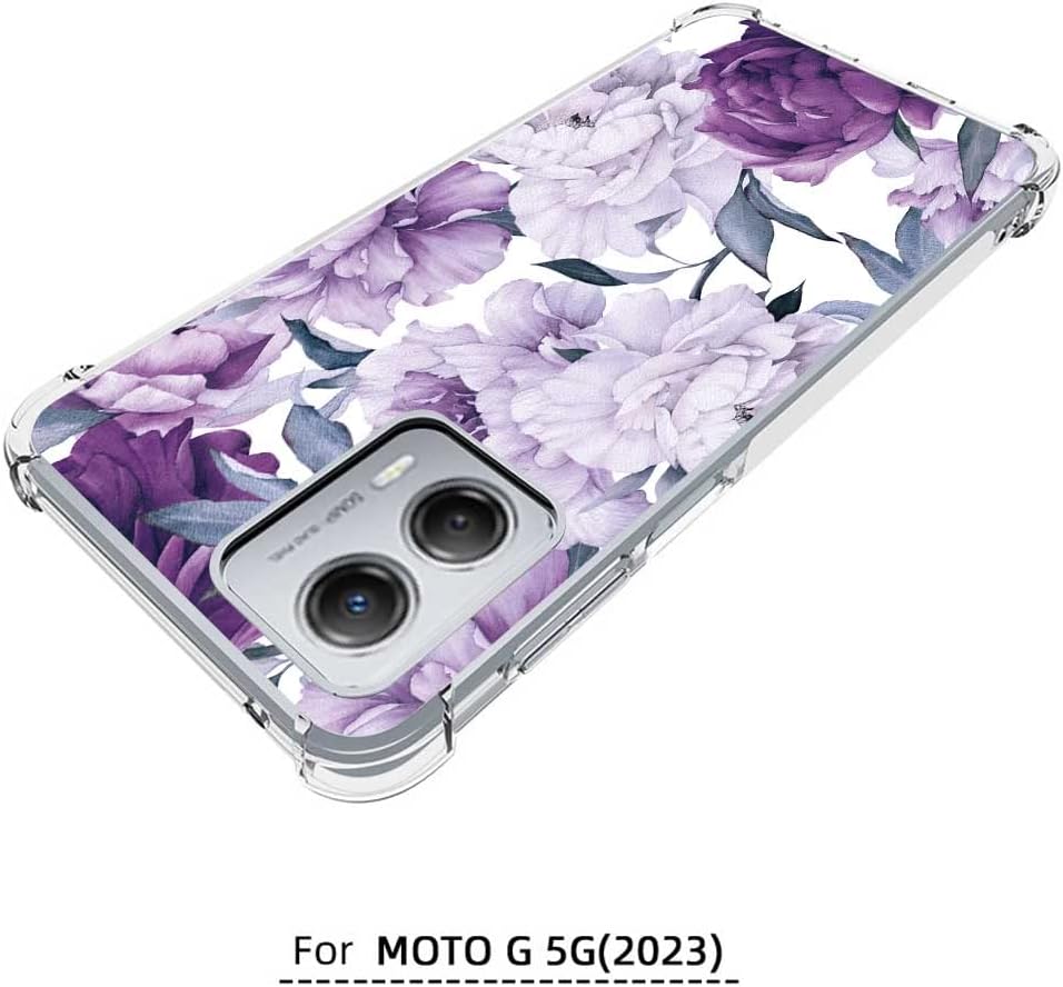 Funda para Moto G 5G 2023 (no para Moto G 5G 2022), TPU delgada y flexible para niñas y mujeres, bolsa de aire, amortiguador, goma suave, silicona