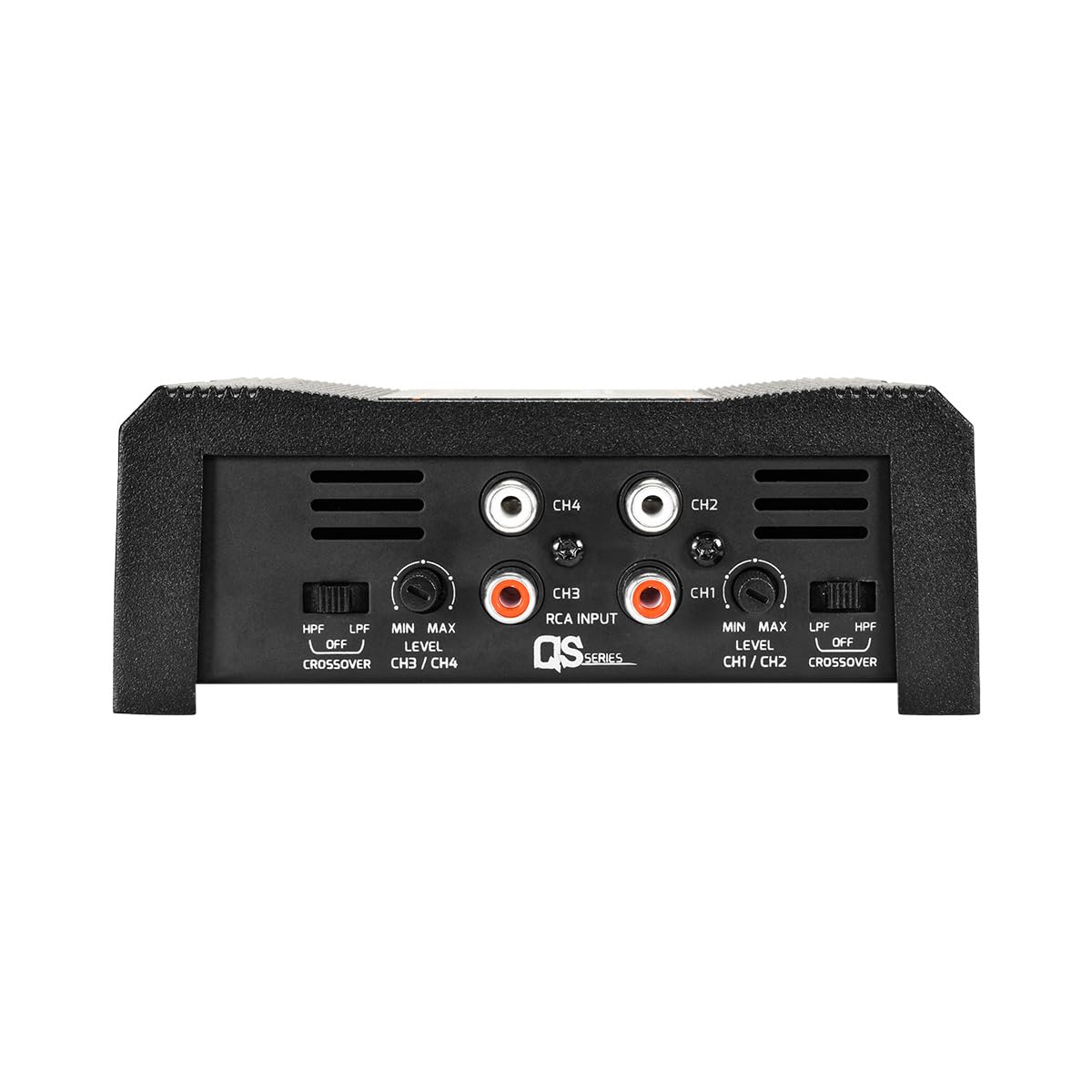 PRV Audio QS400.4 2 Ohm Mini Compact 4 Channel Amplificador de audio para automóvil 4 x 100 vatios RMS a 2 Ohm – Estéreo 12 voltios Amp Clase D