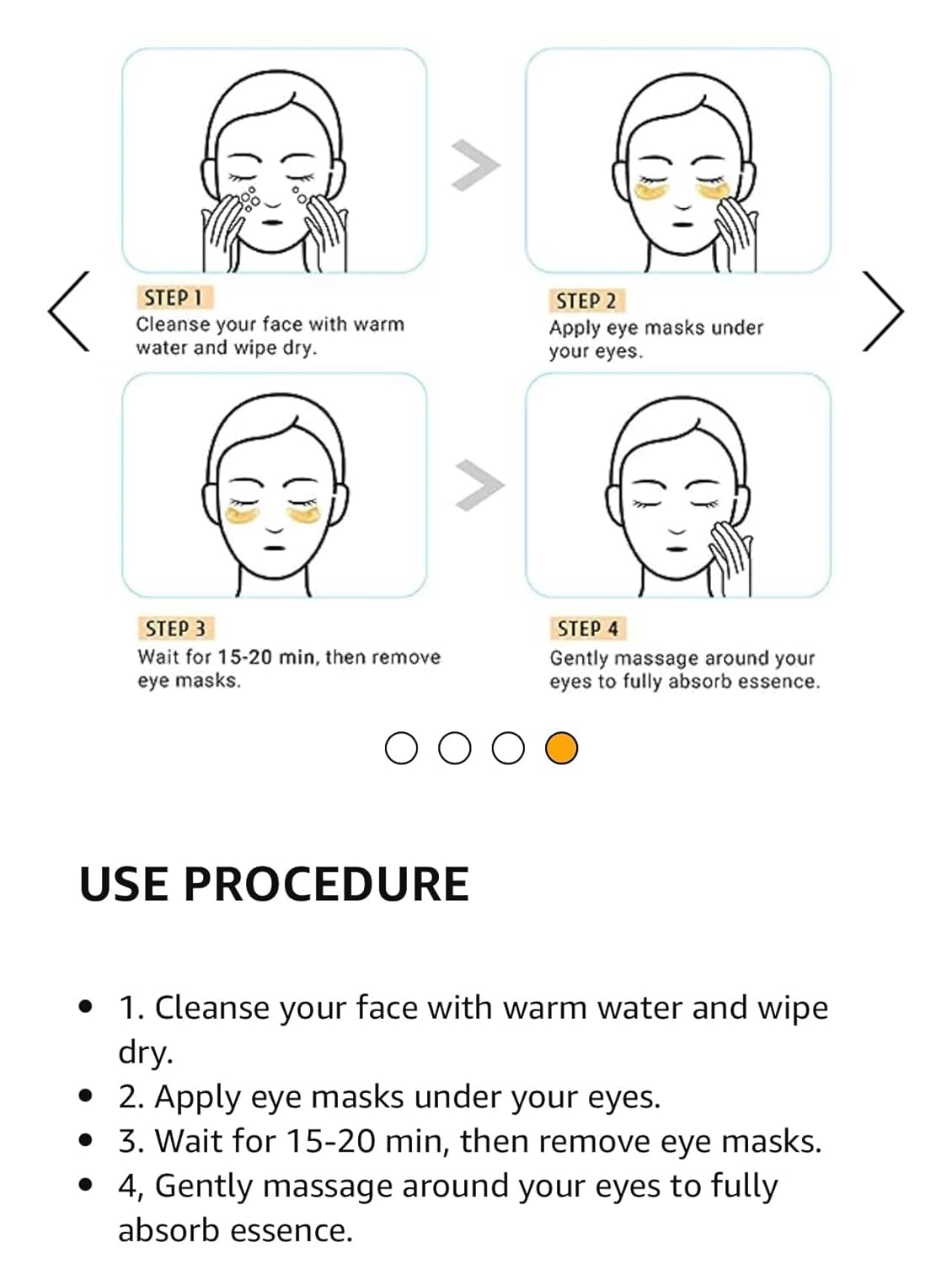 Parches para debajo de los ojos (30 unidades)  Rosa, dorado, hidrogel para debajo de los ojos, aminoácido y colágeno, máscara debajo de los ojos
