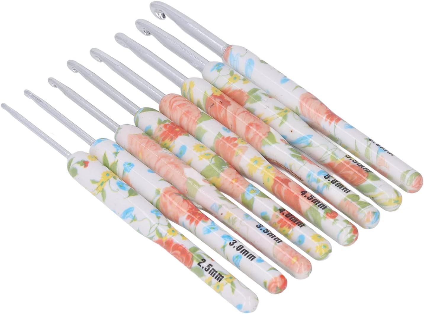 Juego de ganchos de ganchillo, kit de impresión de ganchillo, herramientas OPP de aluminio, juego de 8 piezas de ganchillo Sewin, bolsa de colores,