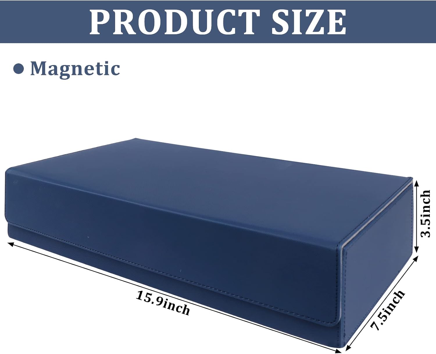 1 caja de almacenamiento con carga superior de tarjetas, caja de almacenamiento para más de 550 tarjetas mágicas, tarjetas de béisbol, funda de
