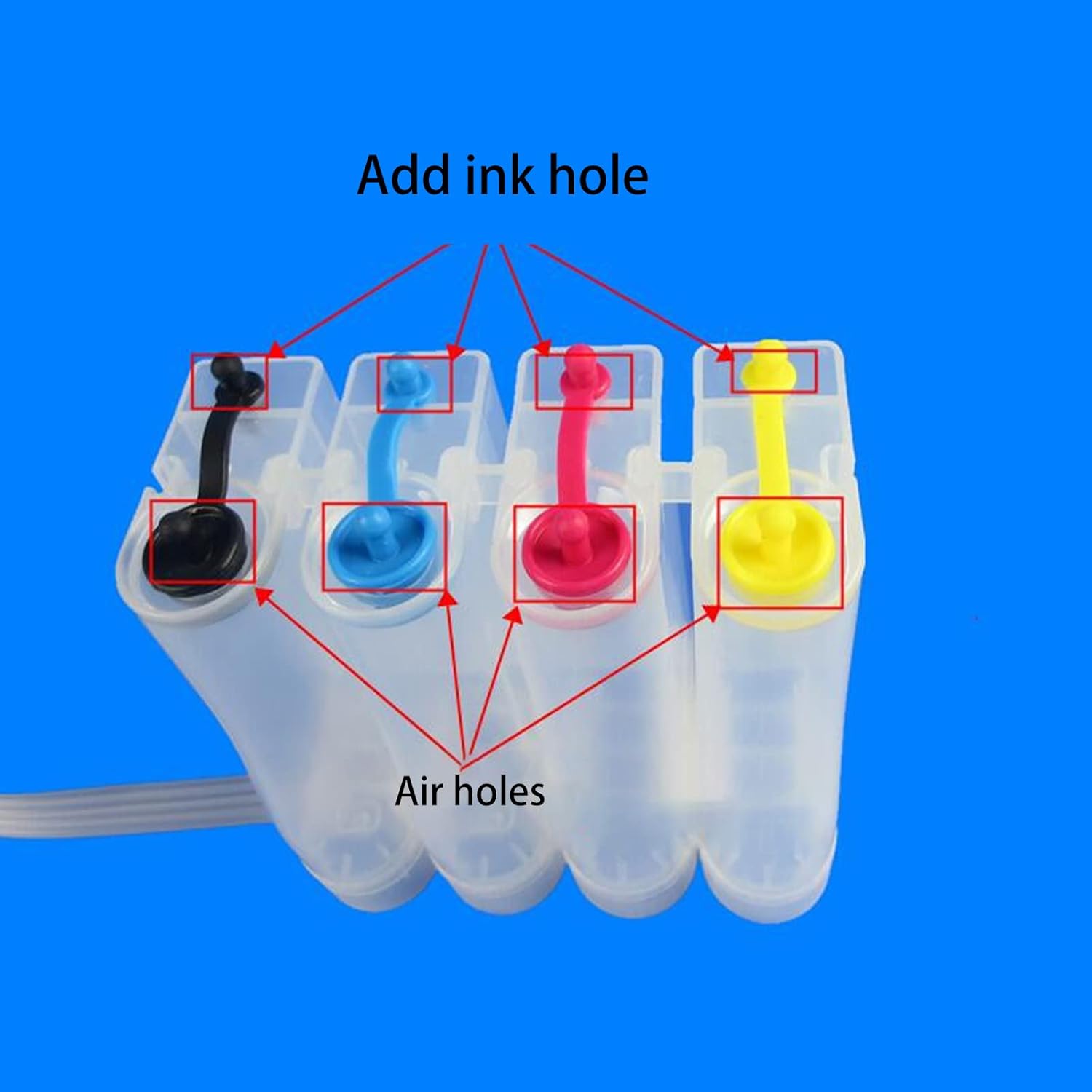 Sistema de suministro de tinta continua de 4 colores Kit de tubería de botella externa para impresora de inyección de tinta Canon Suministro de