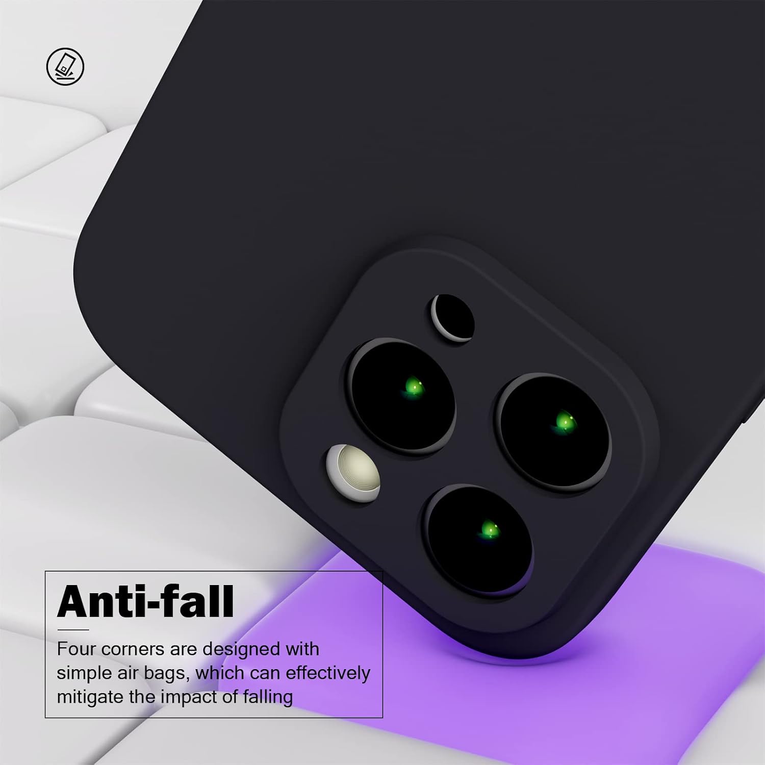 Funda para Xiaomi Redmi Note 12 Pro 5G Funda de silicona líquida de 6.67 pulgadas, delgada, sedosa y suave al tacto, TPU a prueba de golpes, con