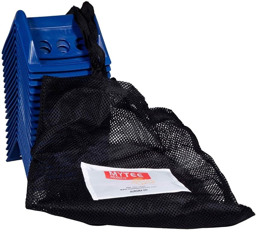 Mytee Products (20 protectores de borde plano azules de 4 x 6 pulgadas con estuche de transporte, correas de trinquete de cabrestante de 4 pulgadas,
