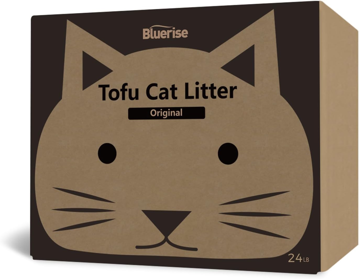 Bluerise Arena para gatos de tofu de 6 libras x 4 pulgadas, sin polvo, para gatos, absorbe rápidamente los olores de los gatos, el inodoro para