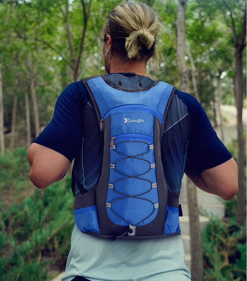 Croogo Mochila de hidratación para correr con vejiga de agua de 2 litros, ligera, Hydro Water Pack Ciclismo para hombres y mujeres, Rojo-OT05